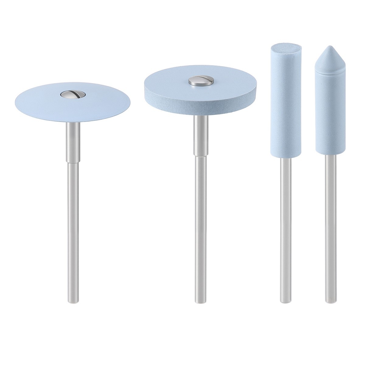 20 pcs +2 mandrel AZDENT Dental Silicone Rubber Polishing Wheels Point Polisher