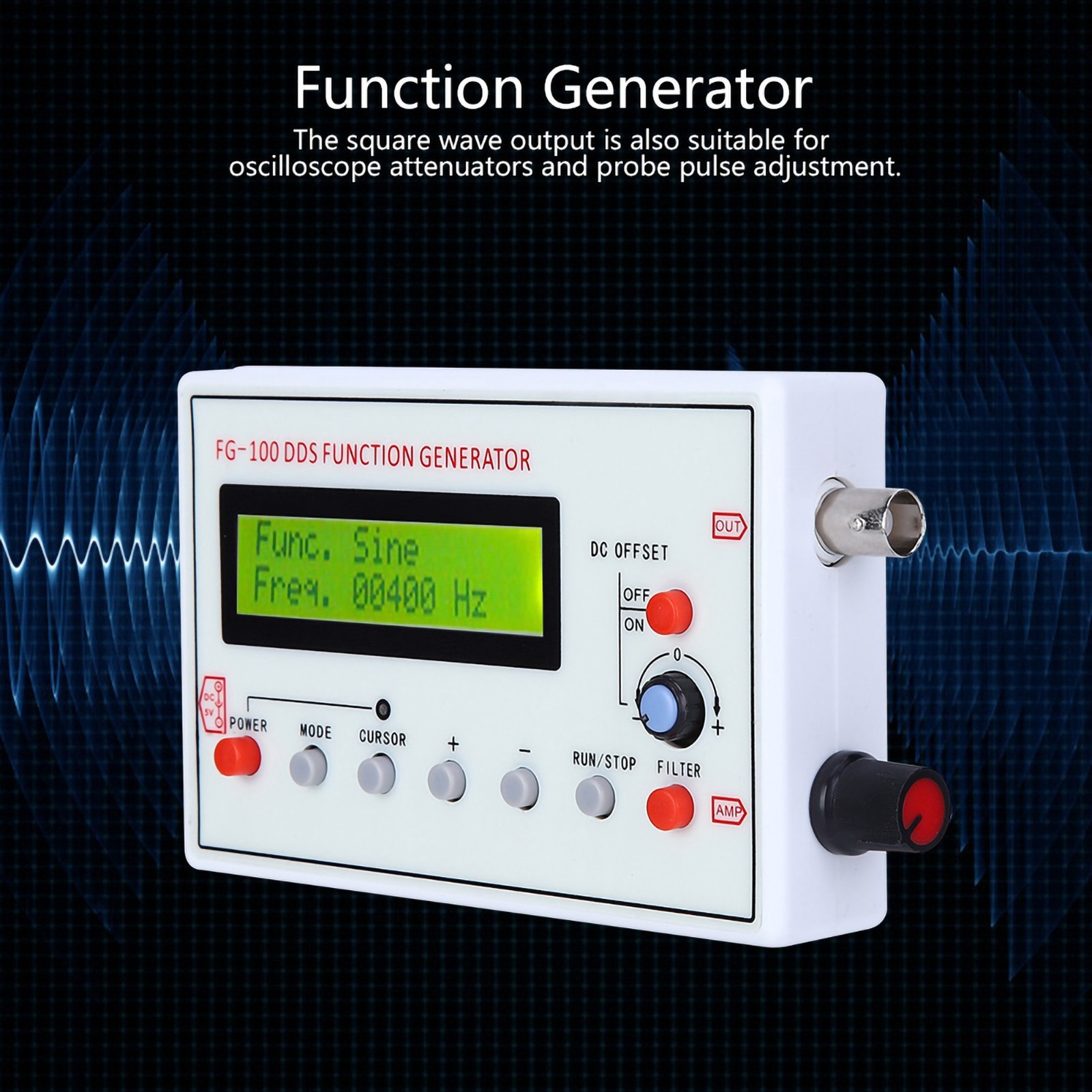 FG‑100 DDS Function Generator For Oscilloscope Calibration