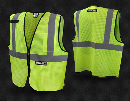 DEWALT DSV220 Class 2 Safety Vest, ANSI/ ISEA 107-2010