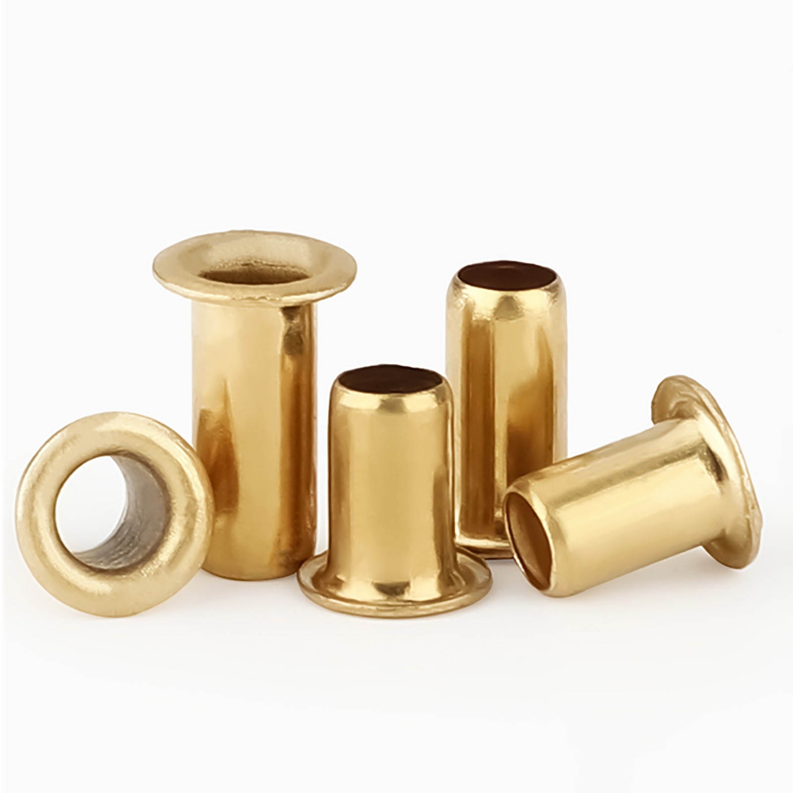 100 x Brass Hollow Tubular Rivets Eyelet M0.9/1.3/1.5/1.7/2/2.3/2.5/3/4/5/6 DIY