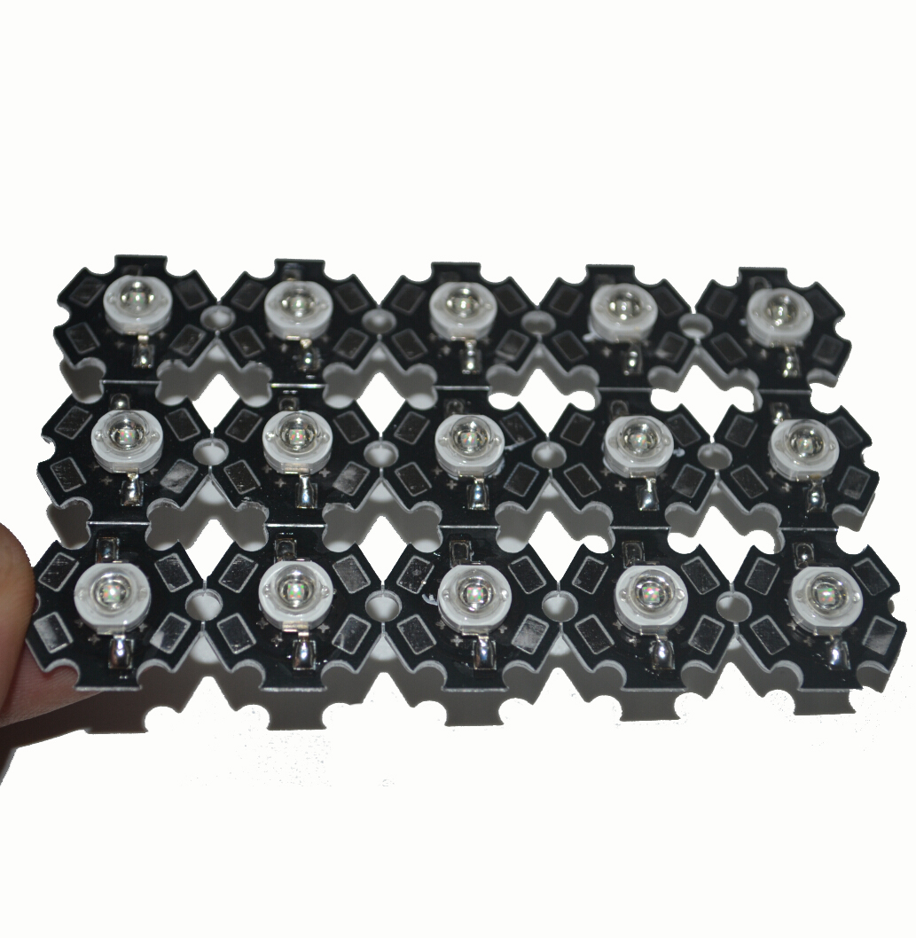 3W High Power UV 365nm 375nm 395nm 400nm 410nm 420nm LED Chip Bulb Lamp Light