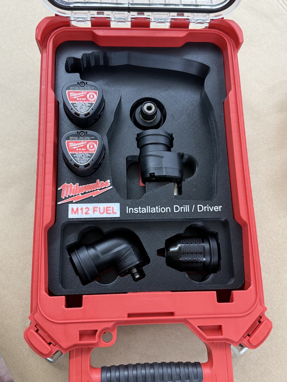M12 Fuel Installation Drill Driver 2505-Compact Packout 48-22-8435 (insert only)
