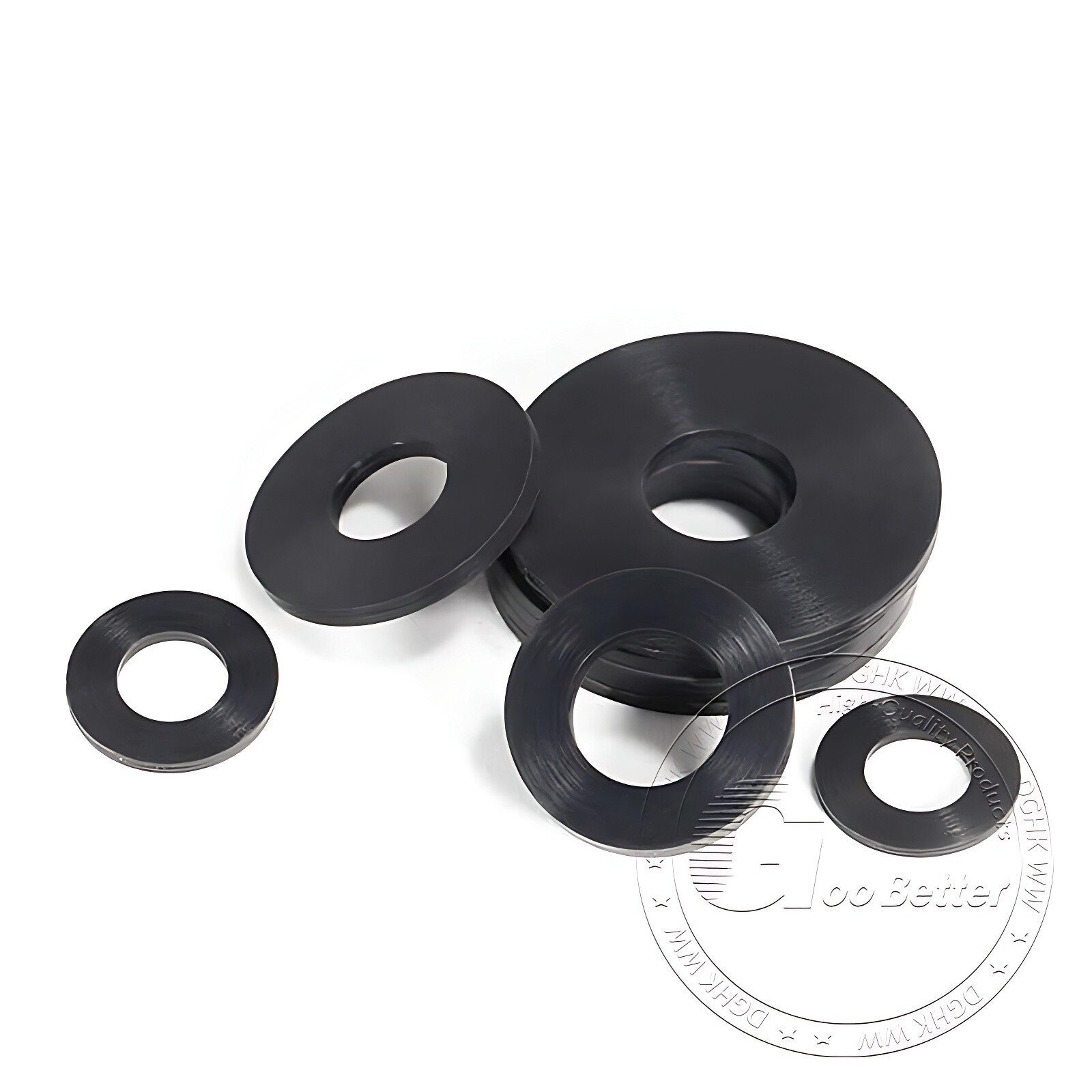 1MM THICK NITRILE NBR BLACK RUBBER WASHER ROUND RING SEAL 4MM TO 16MM OD