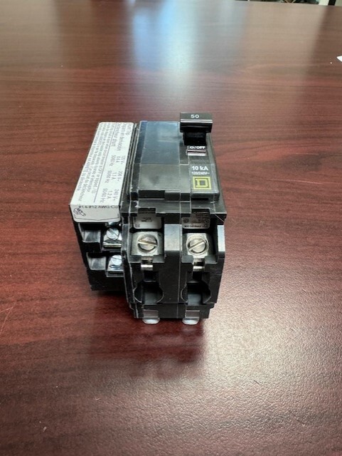 QOB2501021 QOB250-1021 2Pole 50Amps 120/240Volt 120V w/Shunt BOLT-ON SquareD NEW