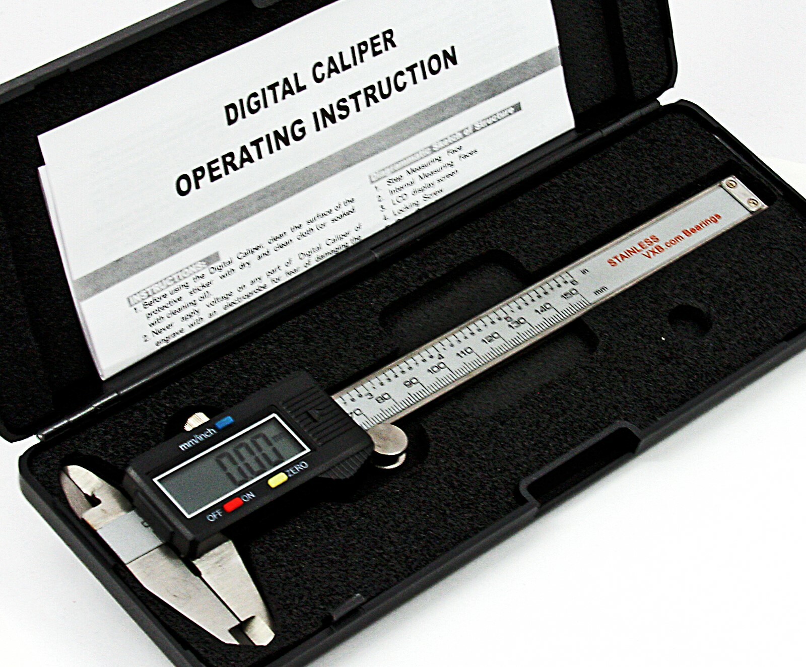 6″ inch Digital Electronic Vernier Caliper Measuring Tool with LCD Display 150mm