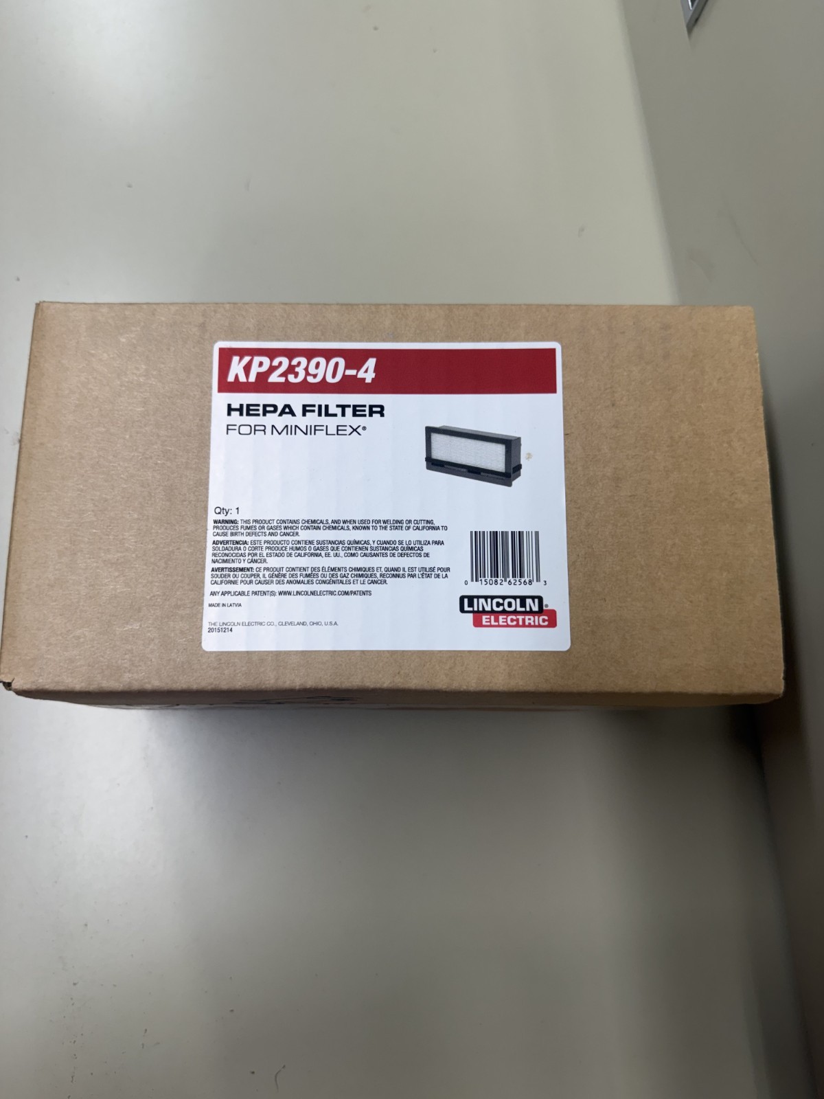 Lincoln Electric KP2390-4 Filter HEPA Miniflex NEW