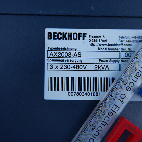 BECKHOFF AX2003-AS S60301-520 digital servo drive AX2003AS S60301520