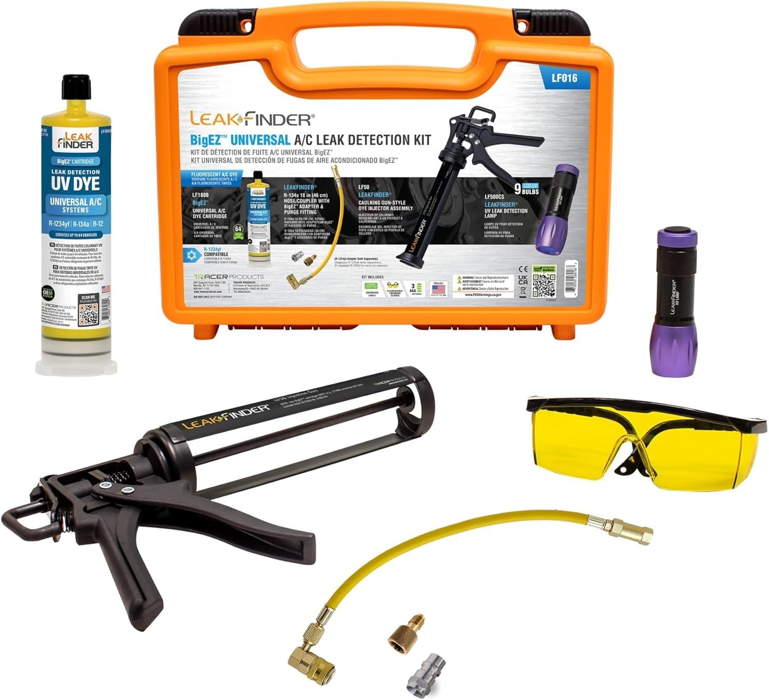 BIGEZ 8oz AC Refrigerant Leak Detection Kit: Efficient Solutions for Mechanics