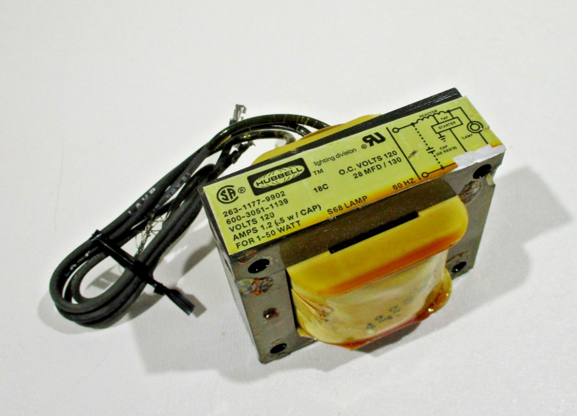 Hubbell Lighting Division 263-1177-9902 Ballast for S68 Lamp