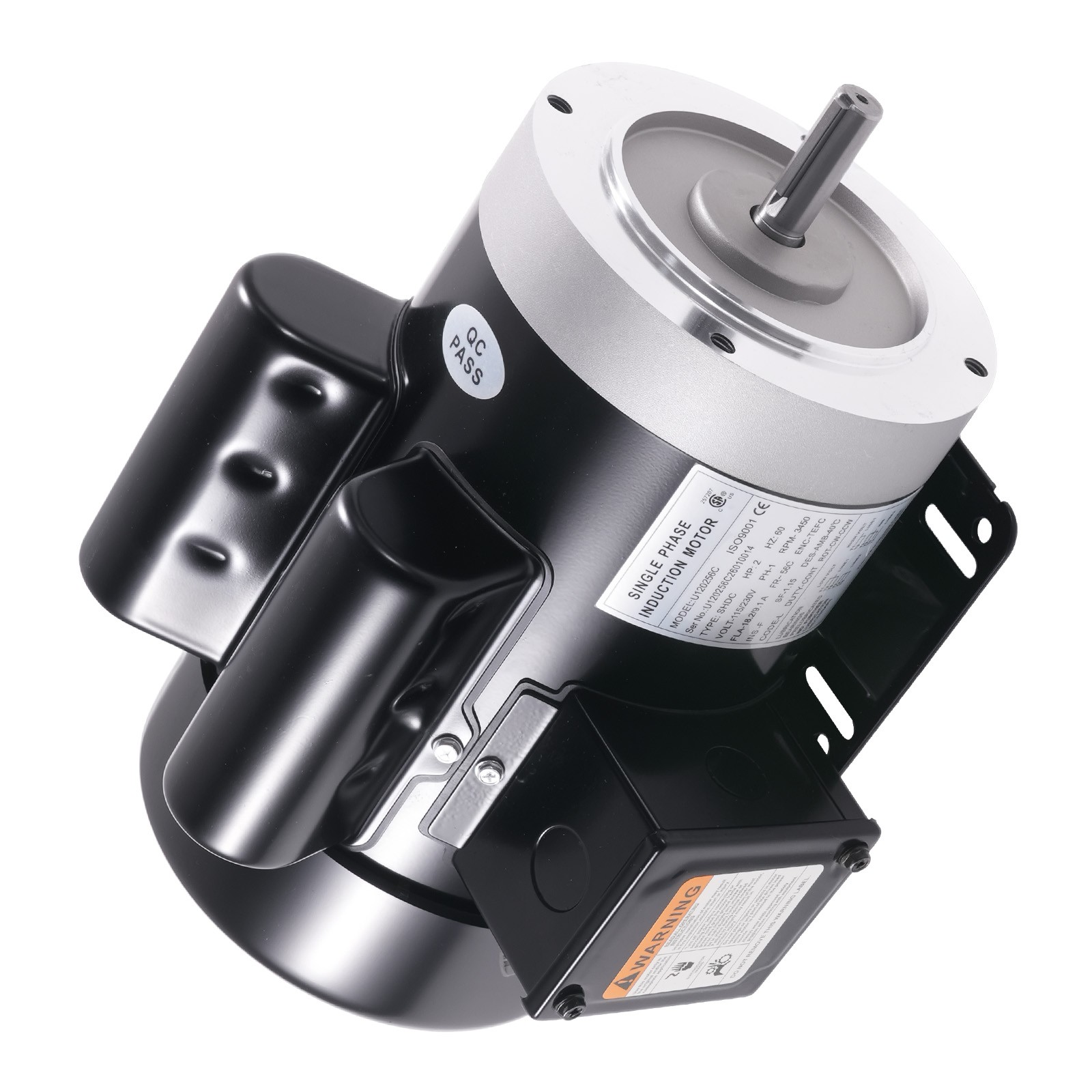 2HP Electric Motor 3450RPM AC 115V/230V 56C Frame 1Phase 5/8″ Keyed Shaft