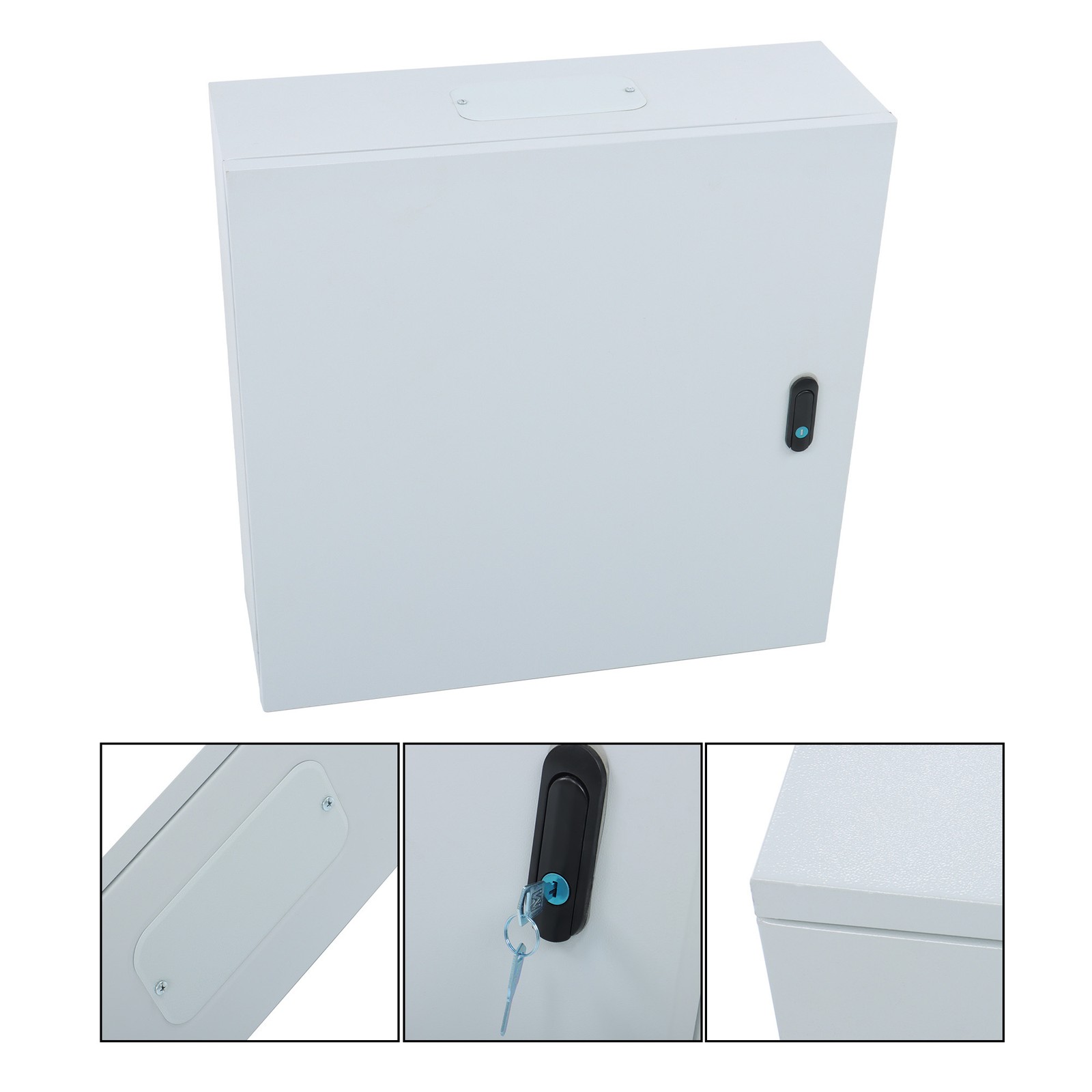 24x24x8″ Industrial Steel Enclosure Electrical Box NEMA 4X IP66 w/Mounting Plate