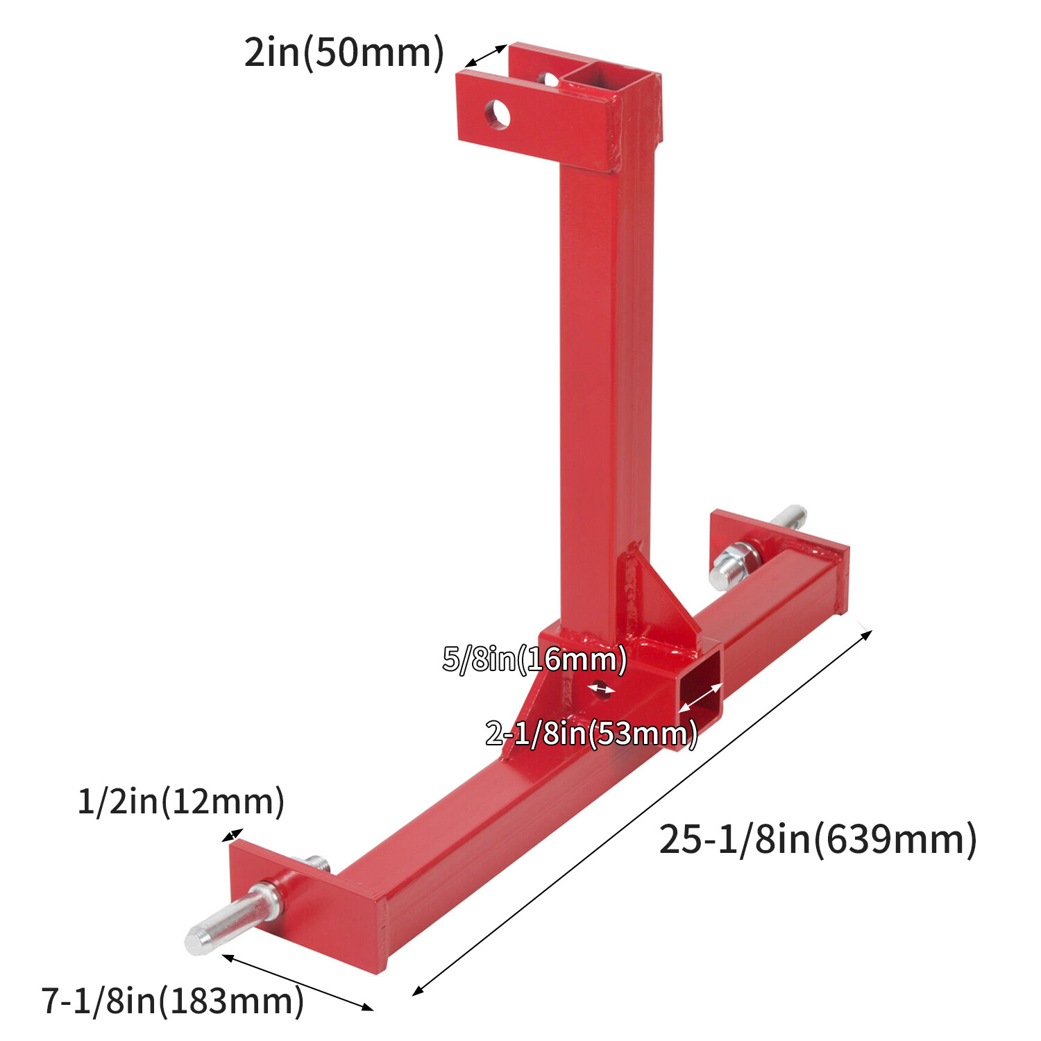 Drawbar 3 Point Tractor Attachment Standard Category 1 trailer hitch receiver