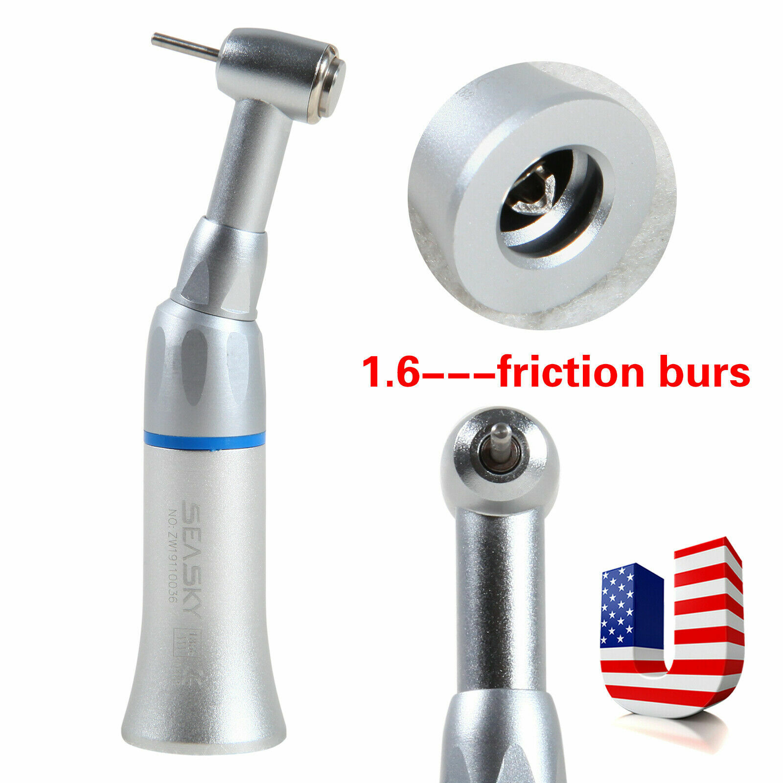 Dental Slow Speed Contra Angle Handpiece fit NSK 1.6mm Friction Grip E-type PAG