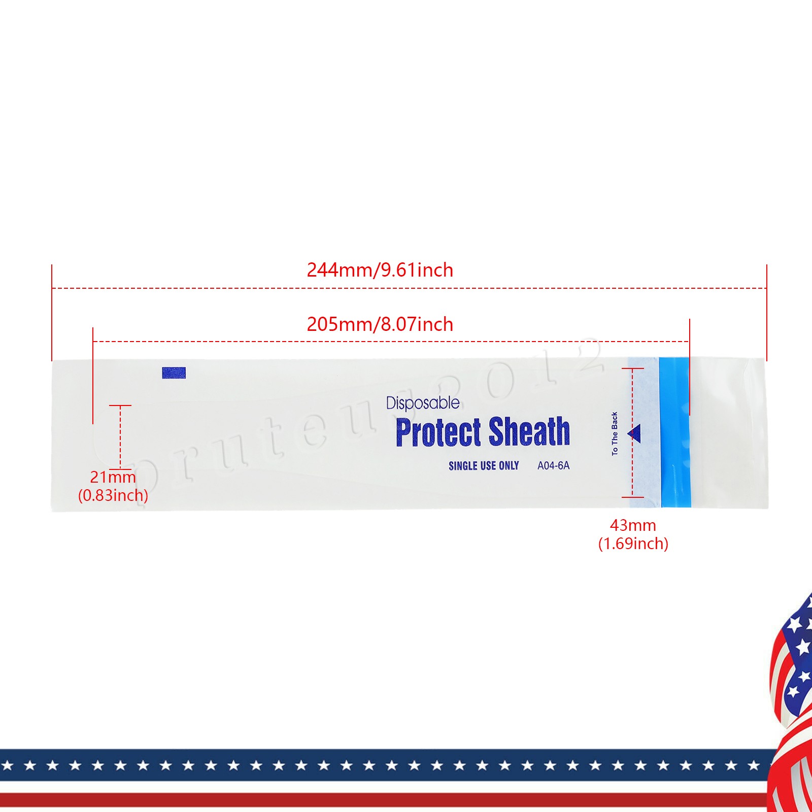 50-2500 Intraoral Camera Protective Sleeve Sheath Cover Disposable A04-6A Dental