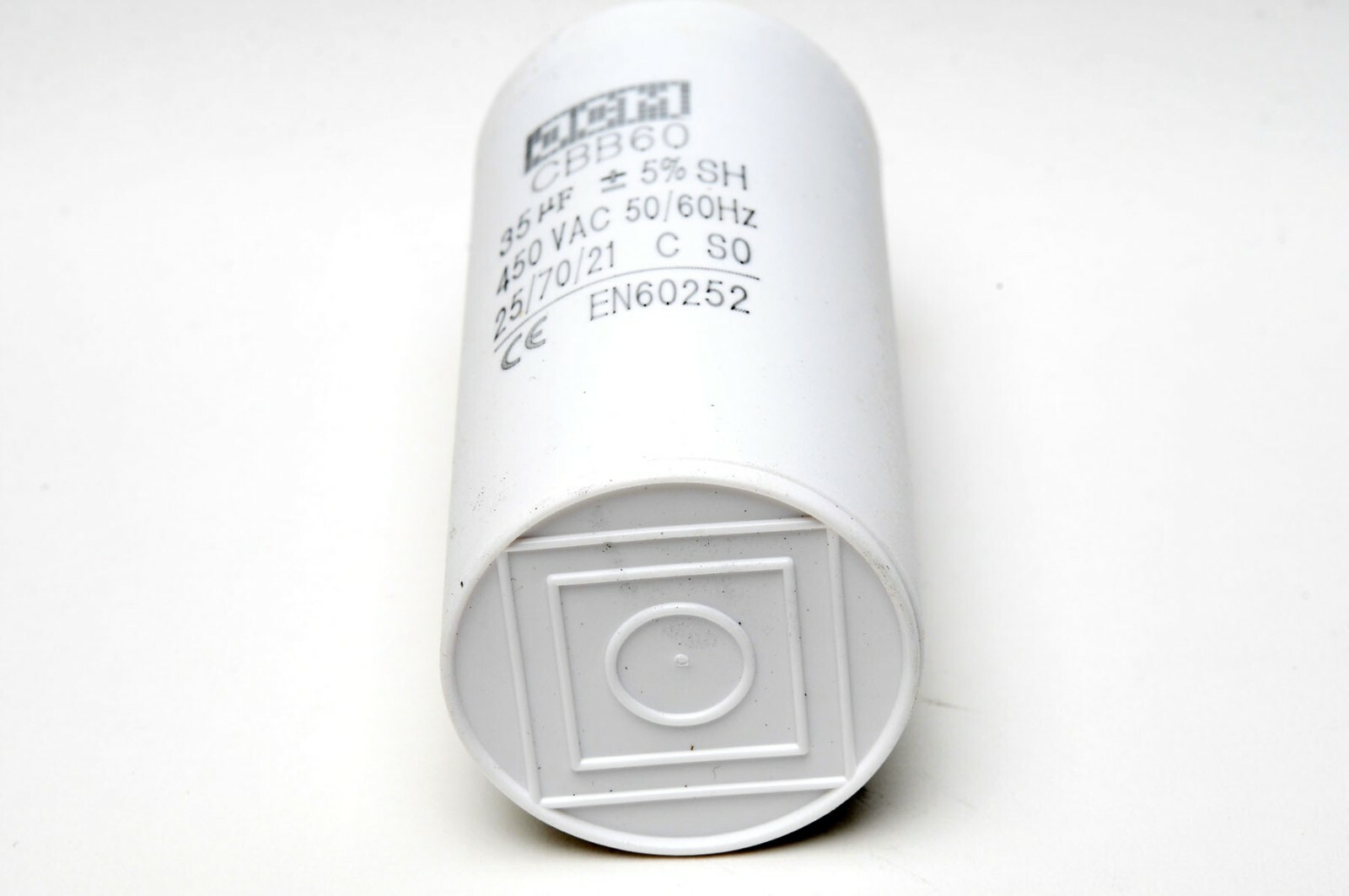 35UF 450VAC Motor Run Capacitor 450V AC CBB60 35 UF Round White 50/60HZ Cap