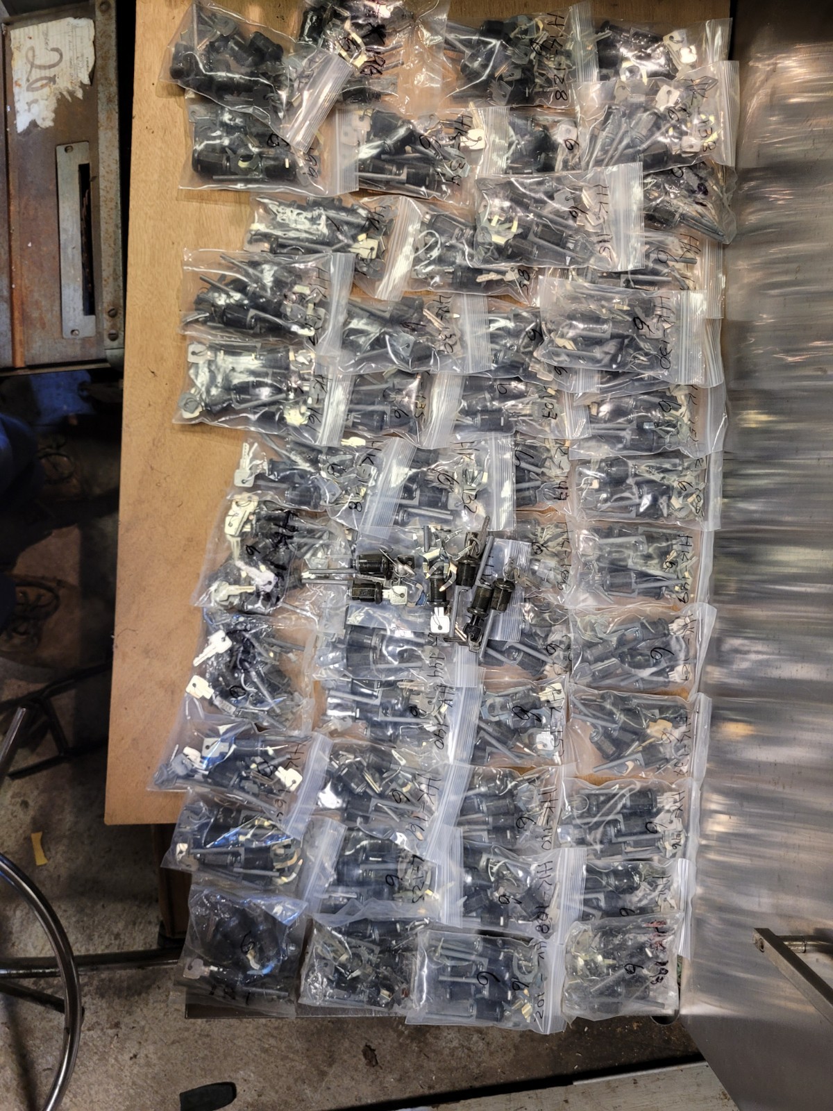 large lot of HK office furniture locks 300 locks drawer cabinet locks