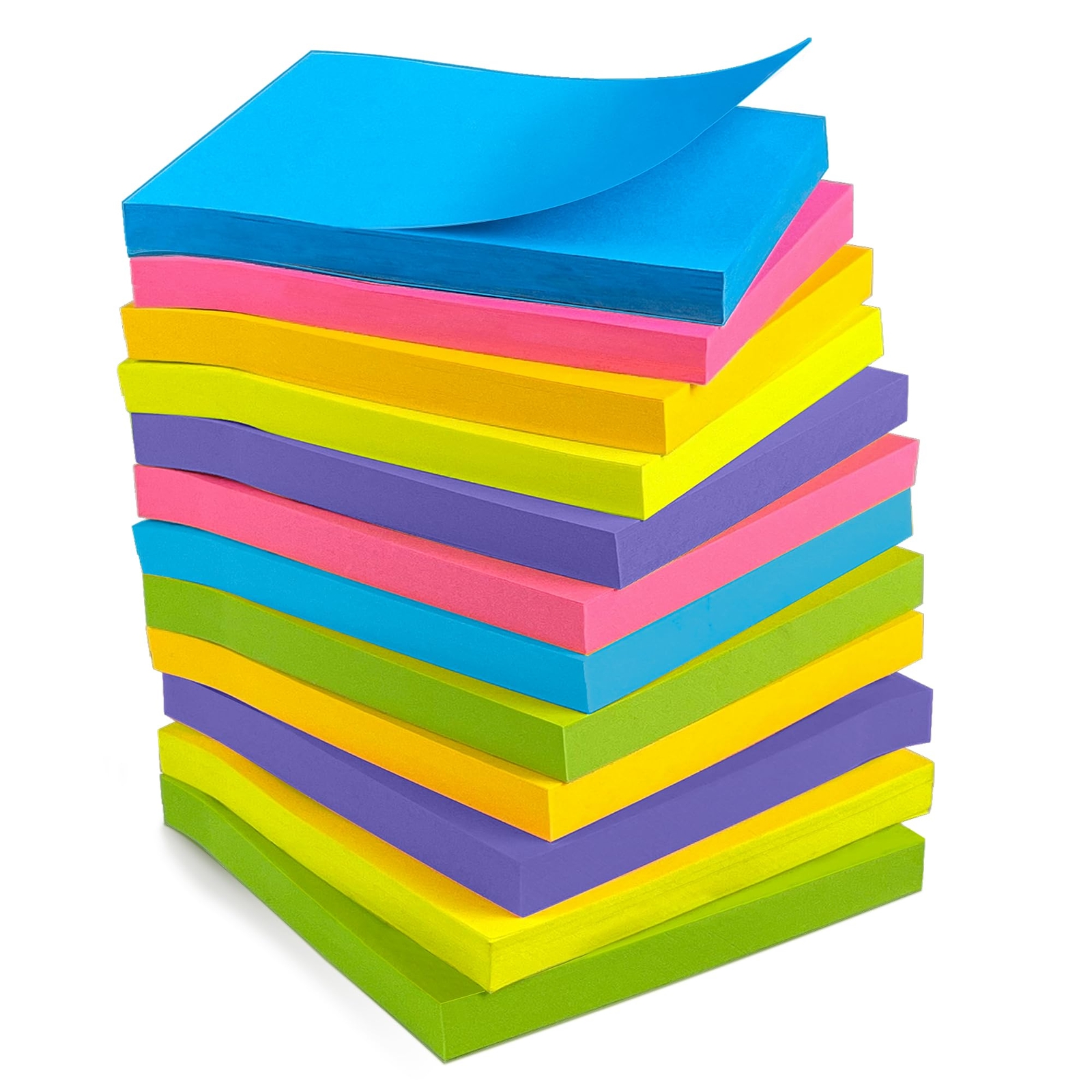 Post It Notes Pop-up, Sticky Notes, 3×3 Inches, 12 Pads, Bright Colors Self