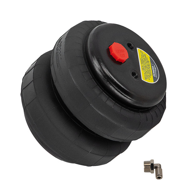 Standard 2500 lb 1/2» npt Universal Air Spring Ride Bag on Heavy Duty Truck Van