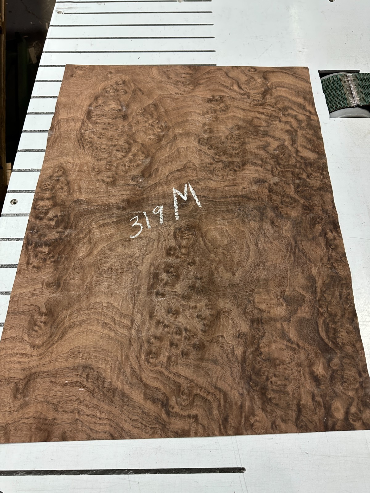 Walnut Burl Raw Wood Veneer ONE sheet 30» x 28» 319M