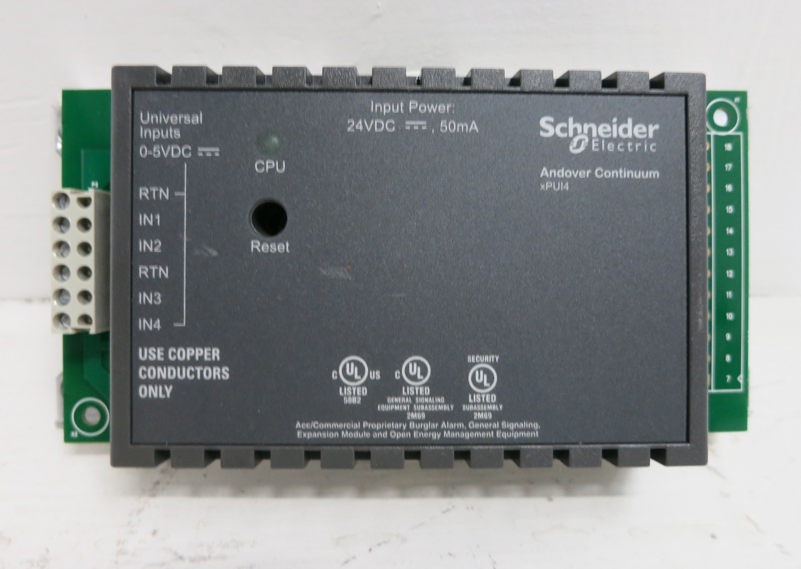 Andover Continuum xPUI4 Universal Input Expansion Module Infinet TAC 05-1001-289