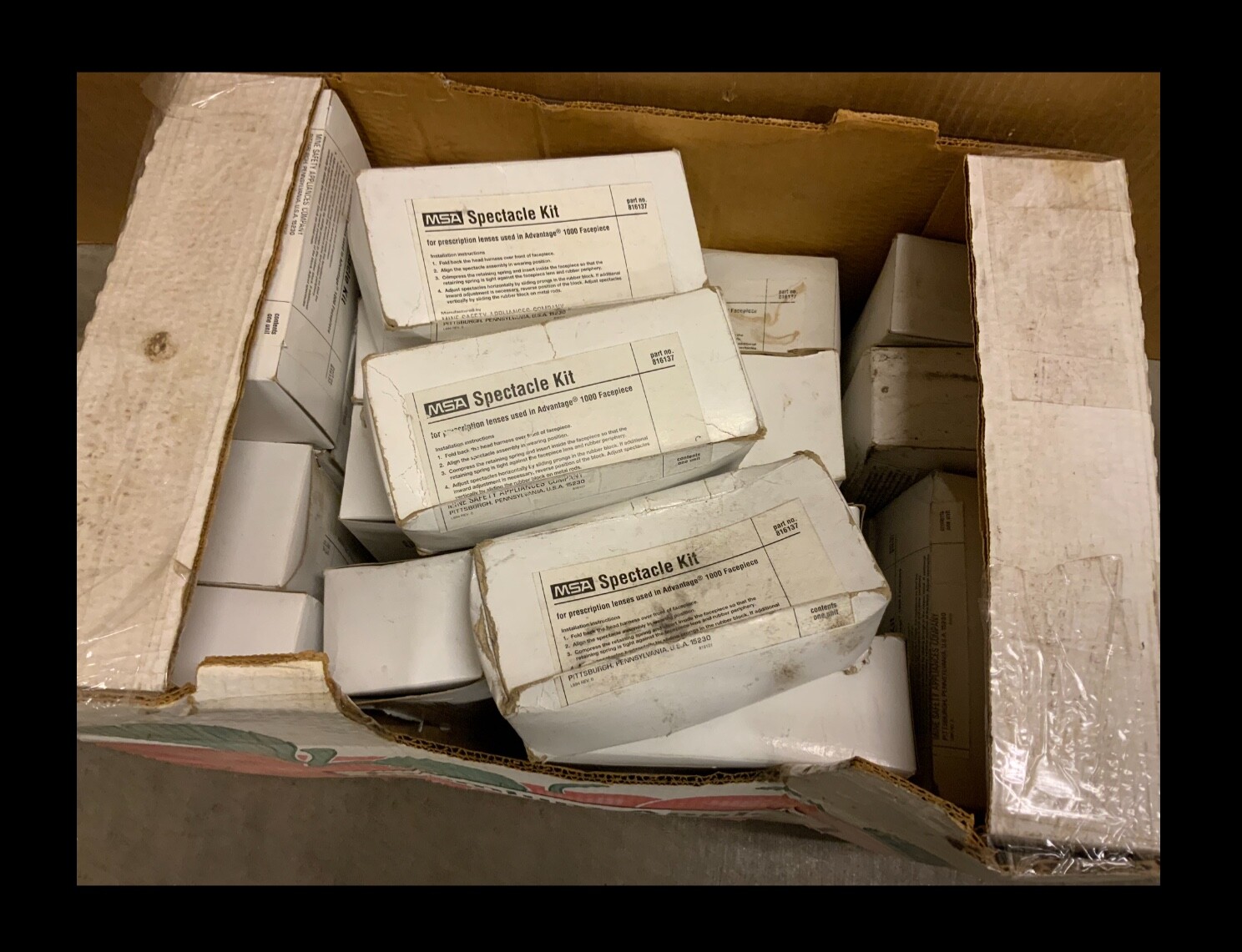 MSA Spectacle Kit use with Advantage 1000/Millennium Gas Mask Facepieces 816137