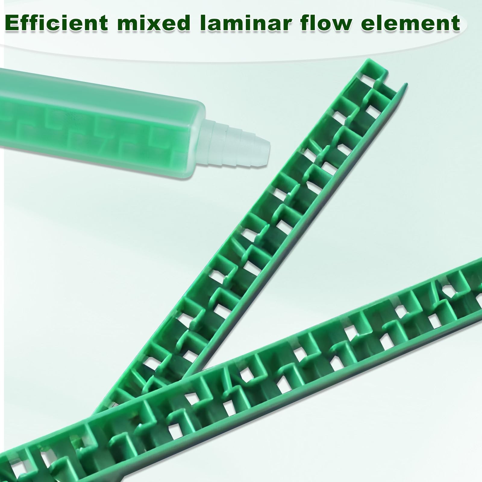 20 Pieces Mixing Nozzle Static Mix Nozzle Adhesive Tips Square