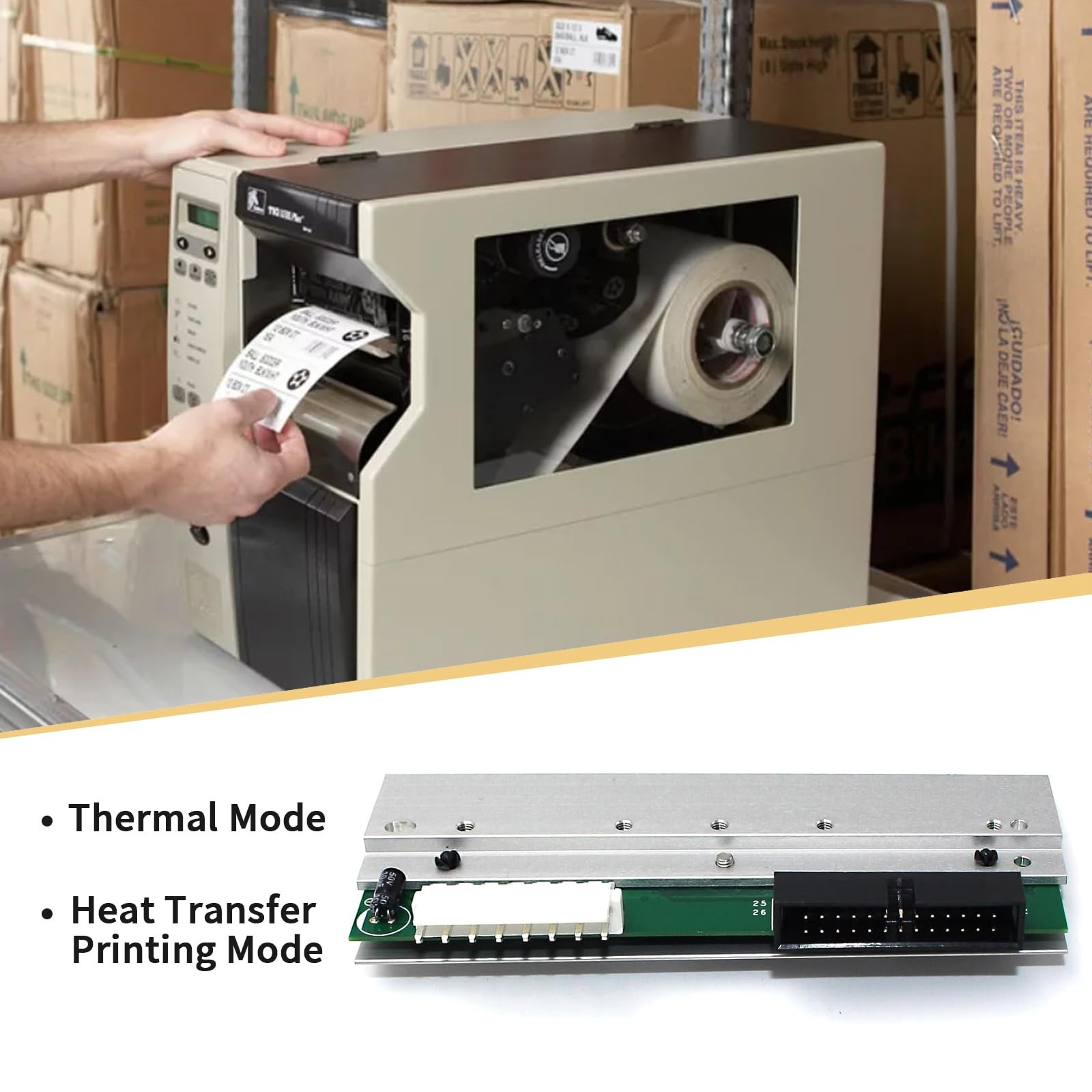 P1004232 New Printhead for Zebra ZE500-4/110Xi4/105SL Plus Thermal Printer OEM