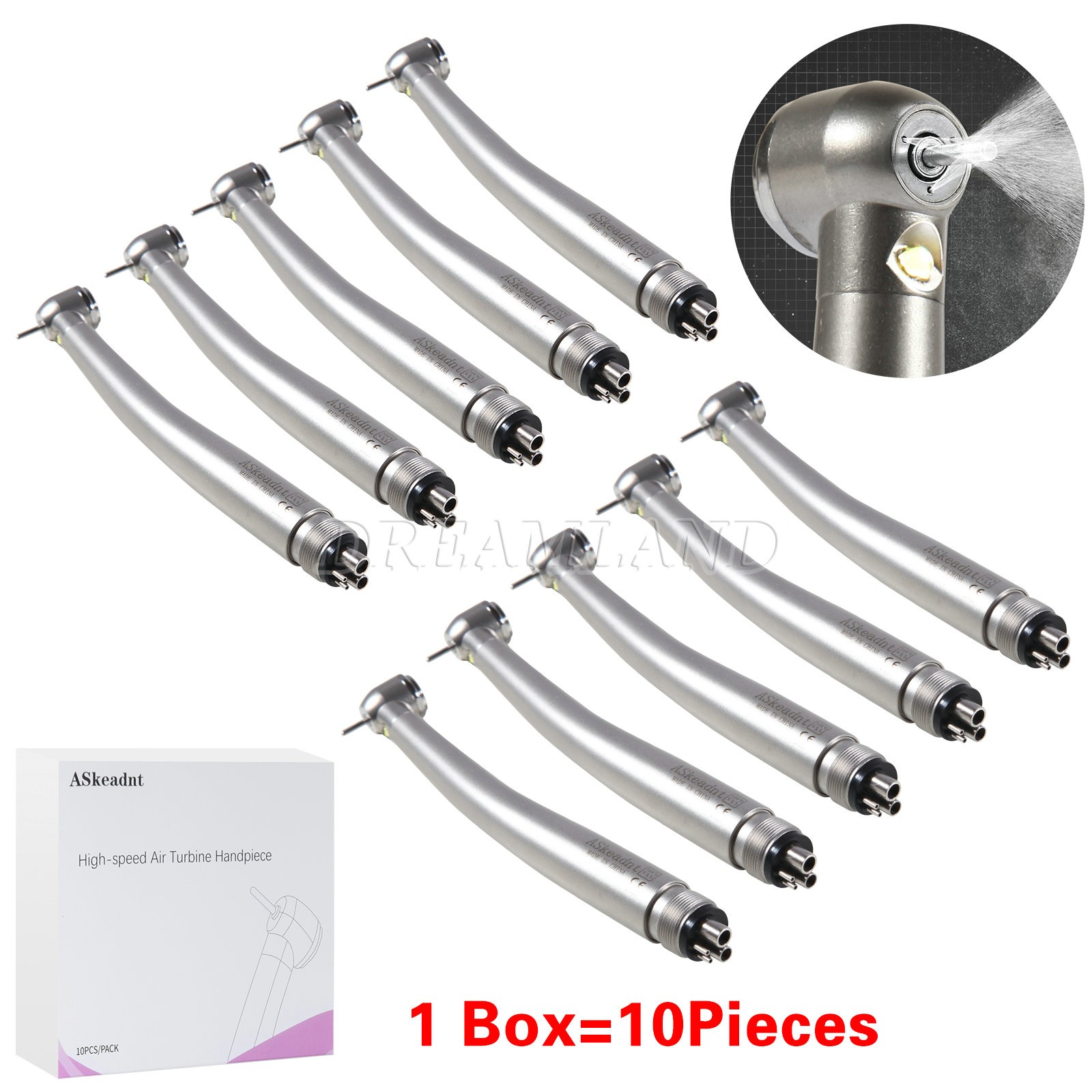 50 Dental Diamond Burs Tooth Drills Ball Round for High speed Handpiece Turbine