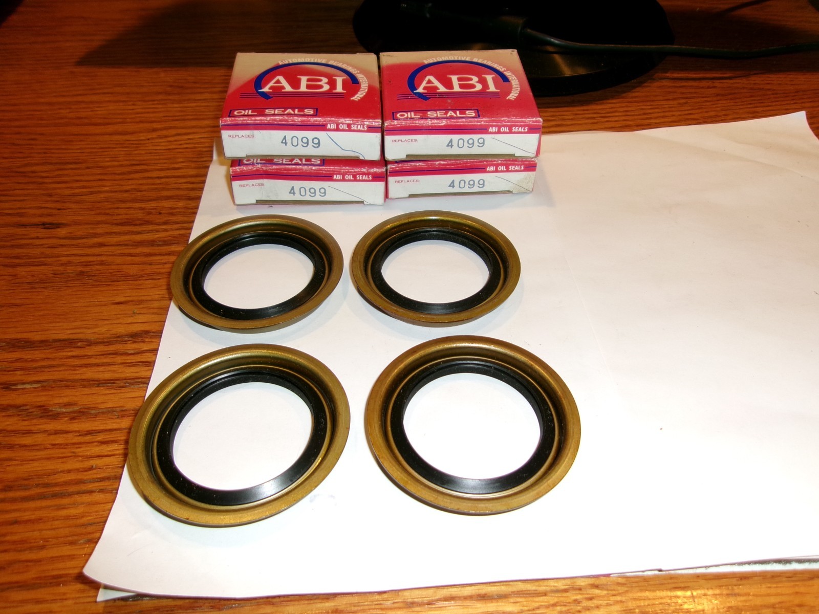 4 (four) ABI 4099 OIL SEALS = $19.96 = $4.99 EACH = FREE SHIPPING ~CR 16599
