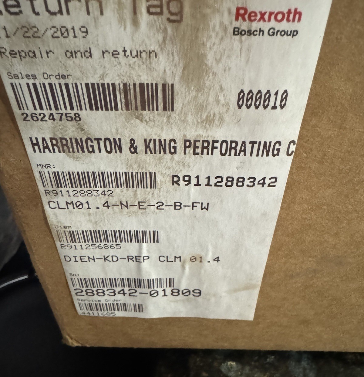 Rexroth CLM01.4-N-E-2-B-FW Controller