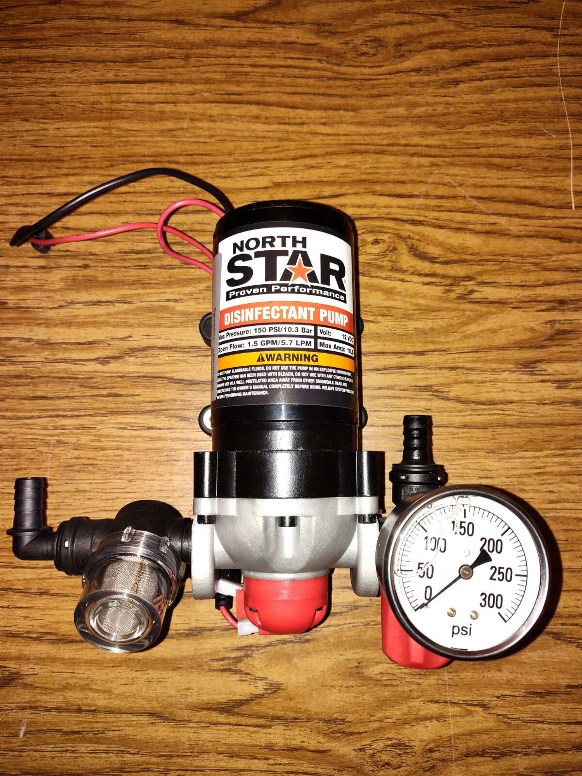 NorthStar 12V 150PSI 1.5 GPM High Pressure Disinfectant Diaphragm Pump