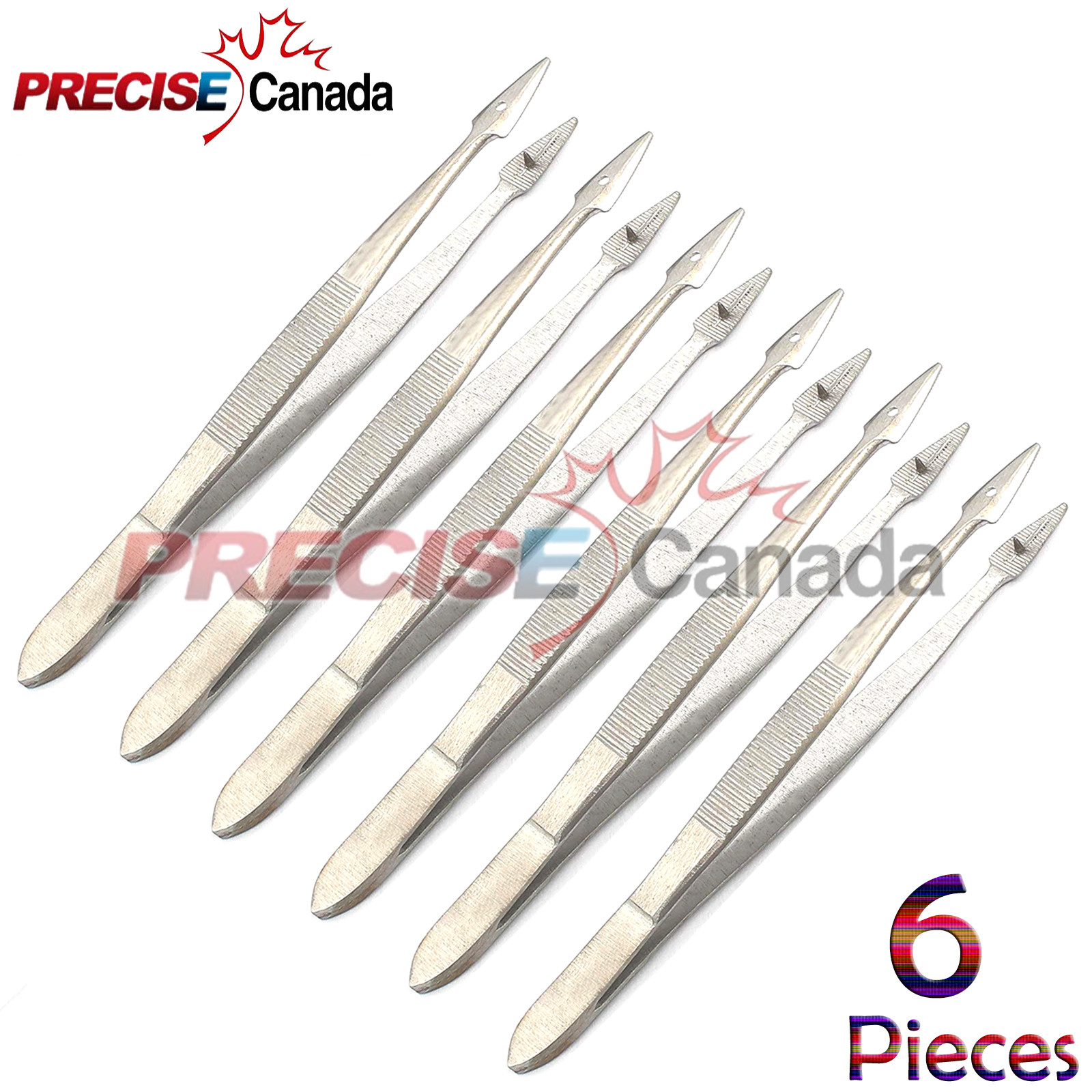PRECISE CANADA 6 Carmalt Splinter Forceps 4.25″ Straight