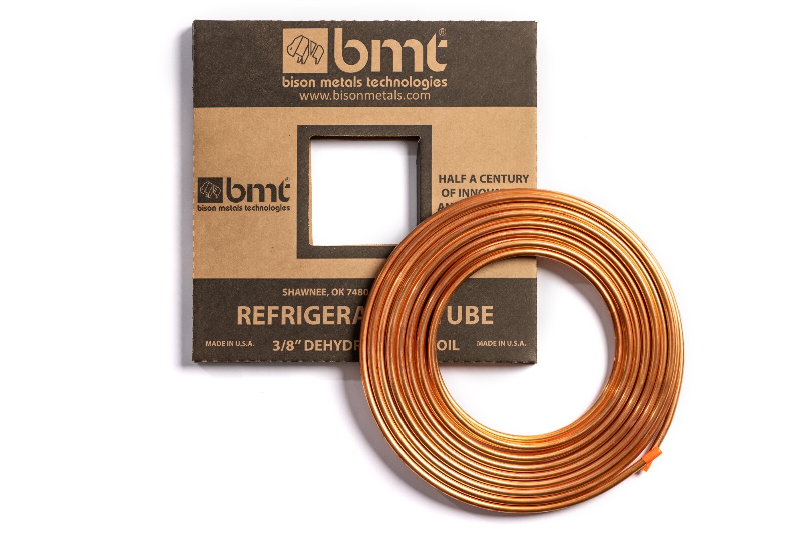 3/8″ OD X 50 FT ACR Soft Copper Refrigeration Tubing MADE IN USA