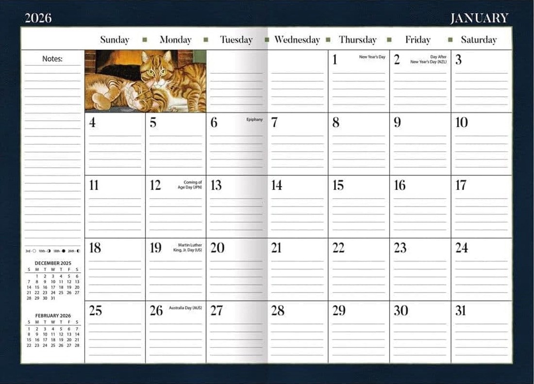 Lang American Cat ● 2026 Monthly Pocket Planner ● [New] ● 4-1/2″ x 6-1/2″