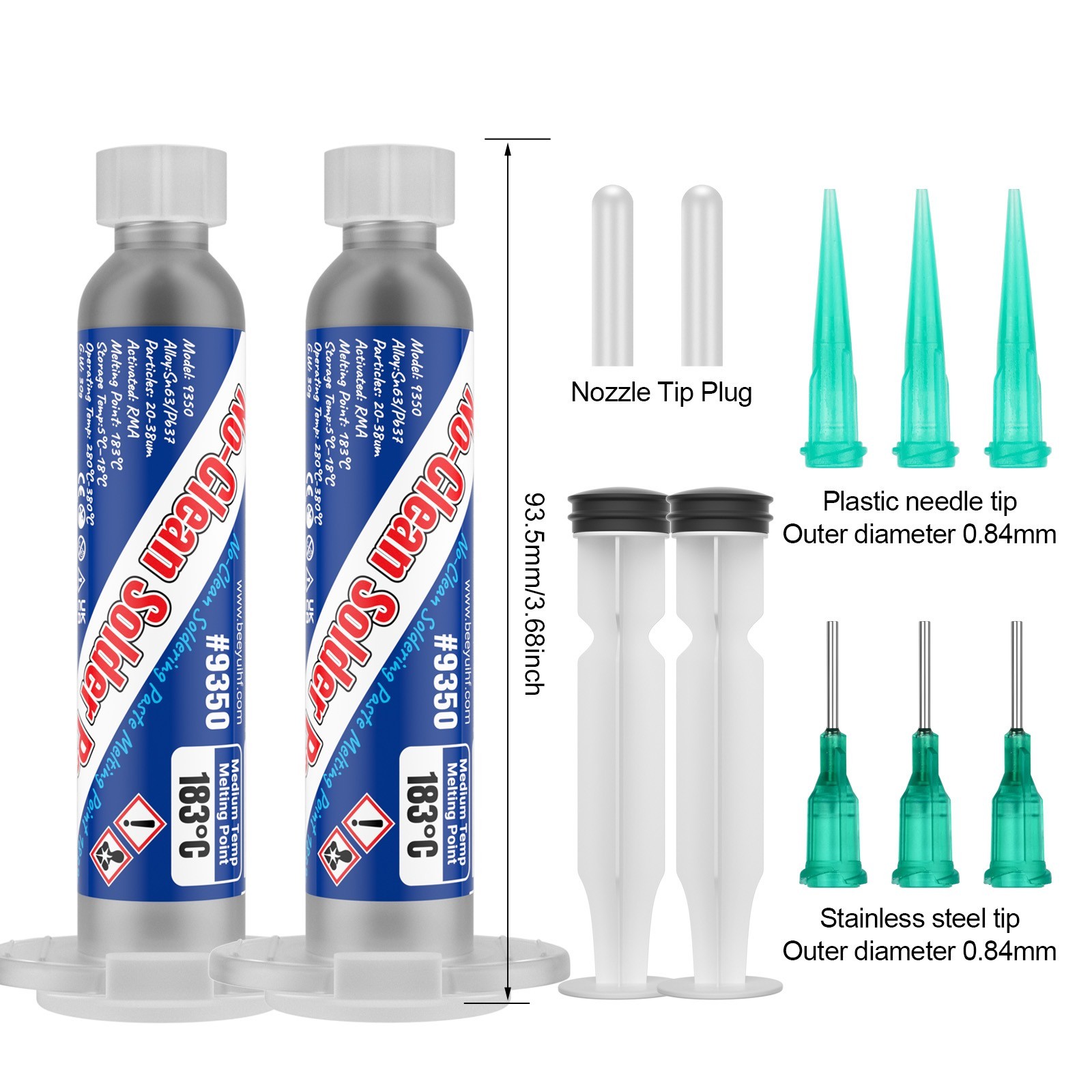 BEEYUIHF 30g x 2 Tin BGA Solder Paste Sn63Pb37 for PCB SMD Electronics Repair