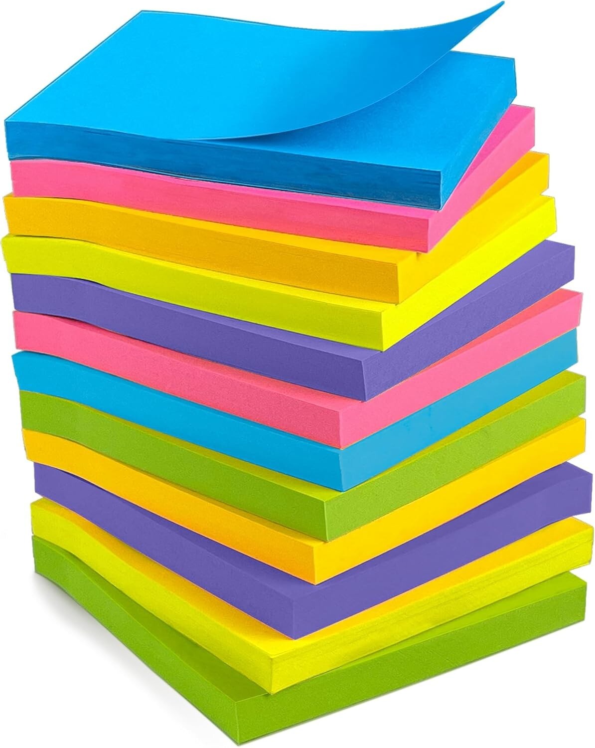 Post It Notes Pop-up, Sticky Notes, 3×3 Inches, 12 Pads, Bright Colors Self-st..