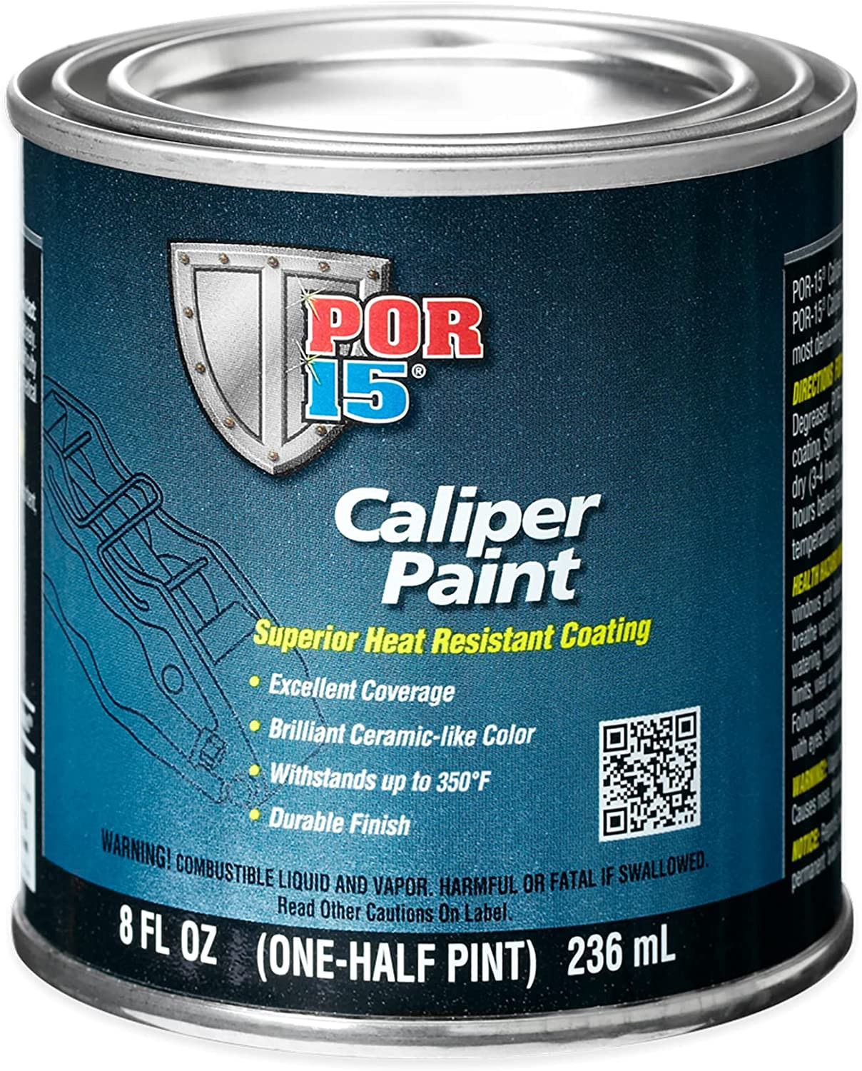 High Temperature Brake Caliper Paint, Heat Resistant Coating, 8 Fluid Ounces, Ye
