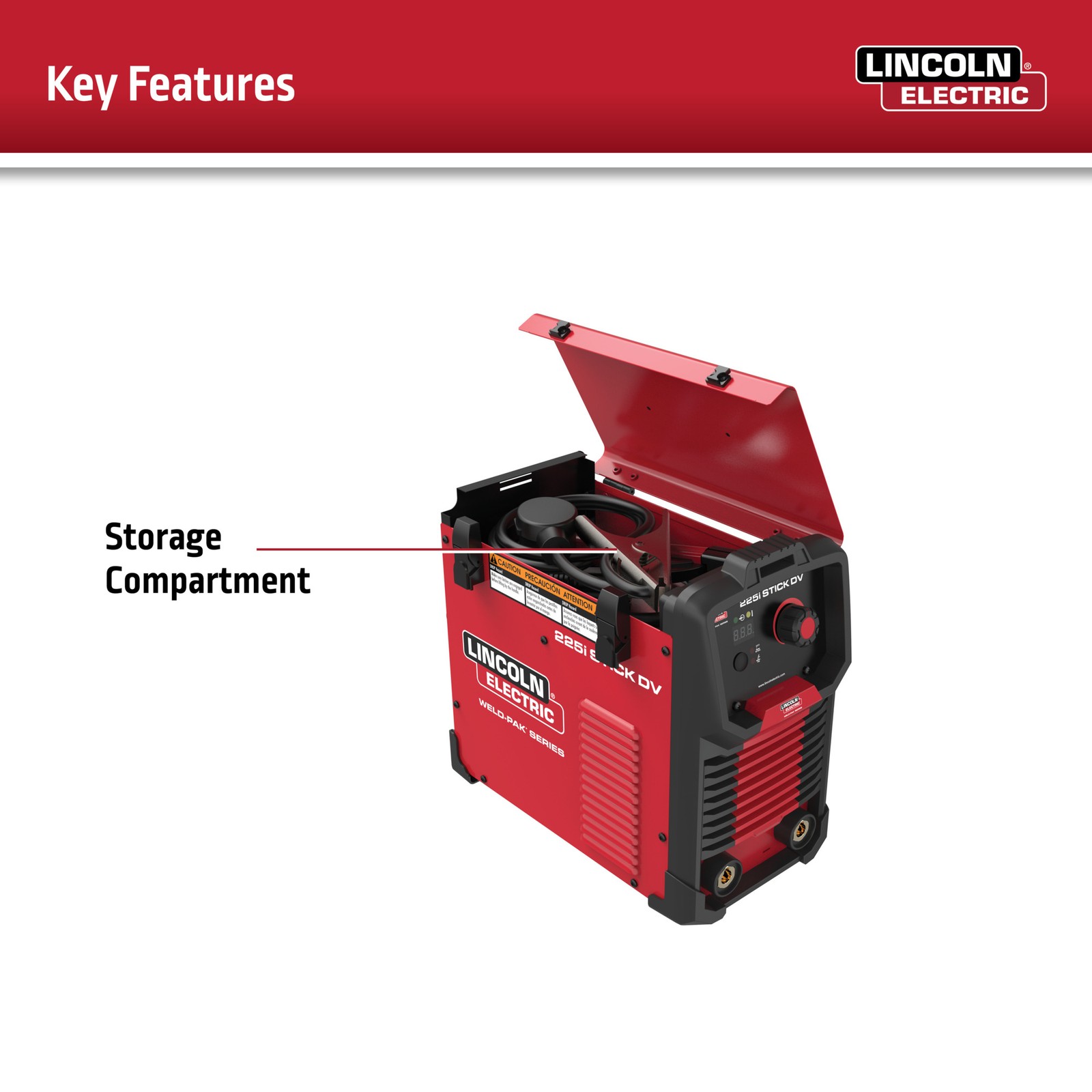 Lincoln Electric Weld-Pak 225i Stick/TIG Welder, Dual Voltage 120/230V, 225 Amp