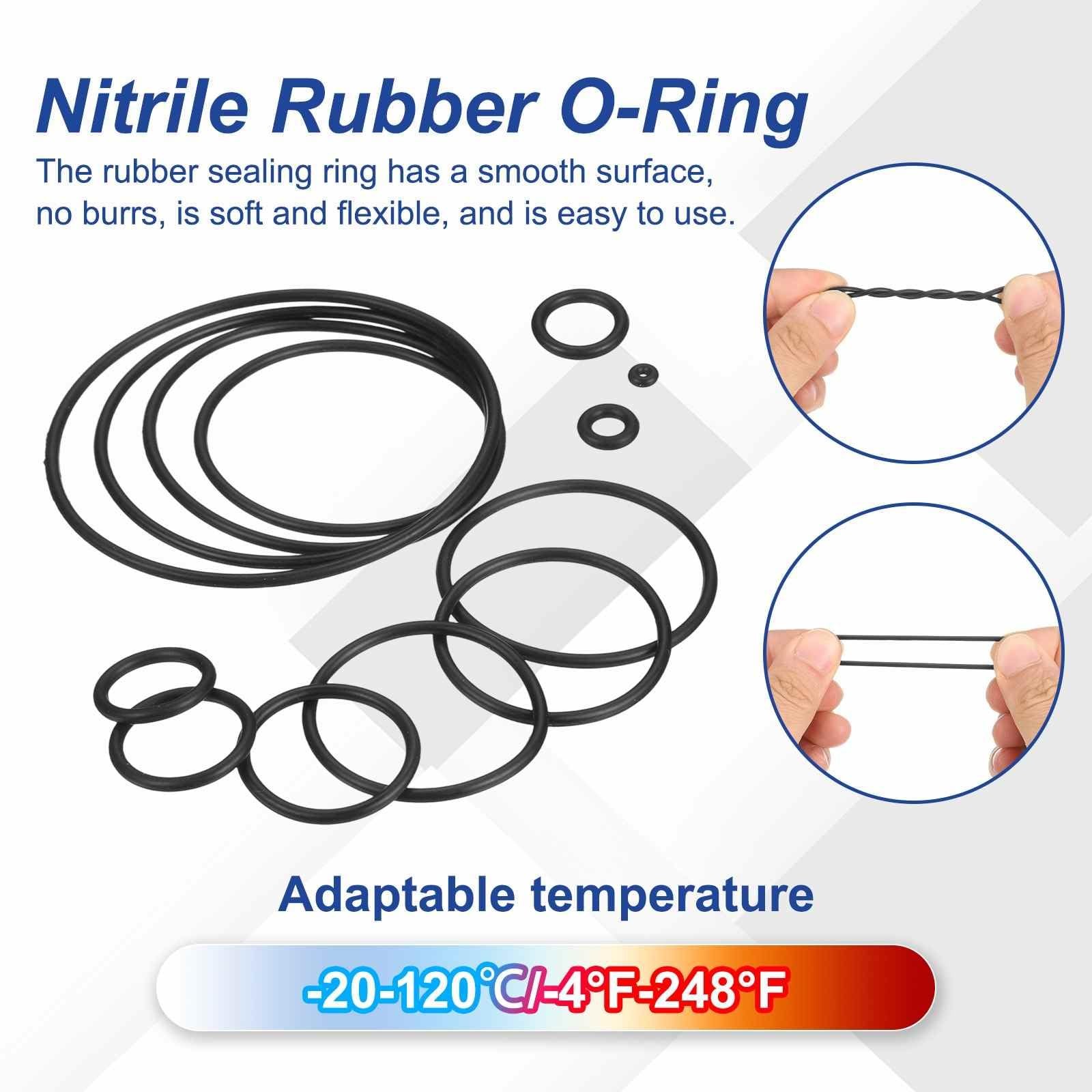 HARFINGTON 10pcs Nitrile Rubber O-Rings 100mm OD 96mm ID 2mm Width 100x96x2mm
