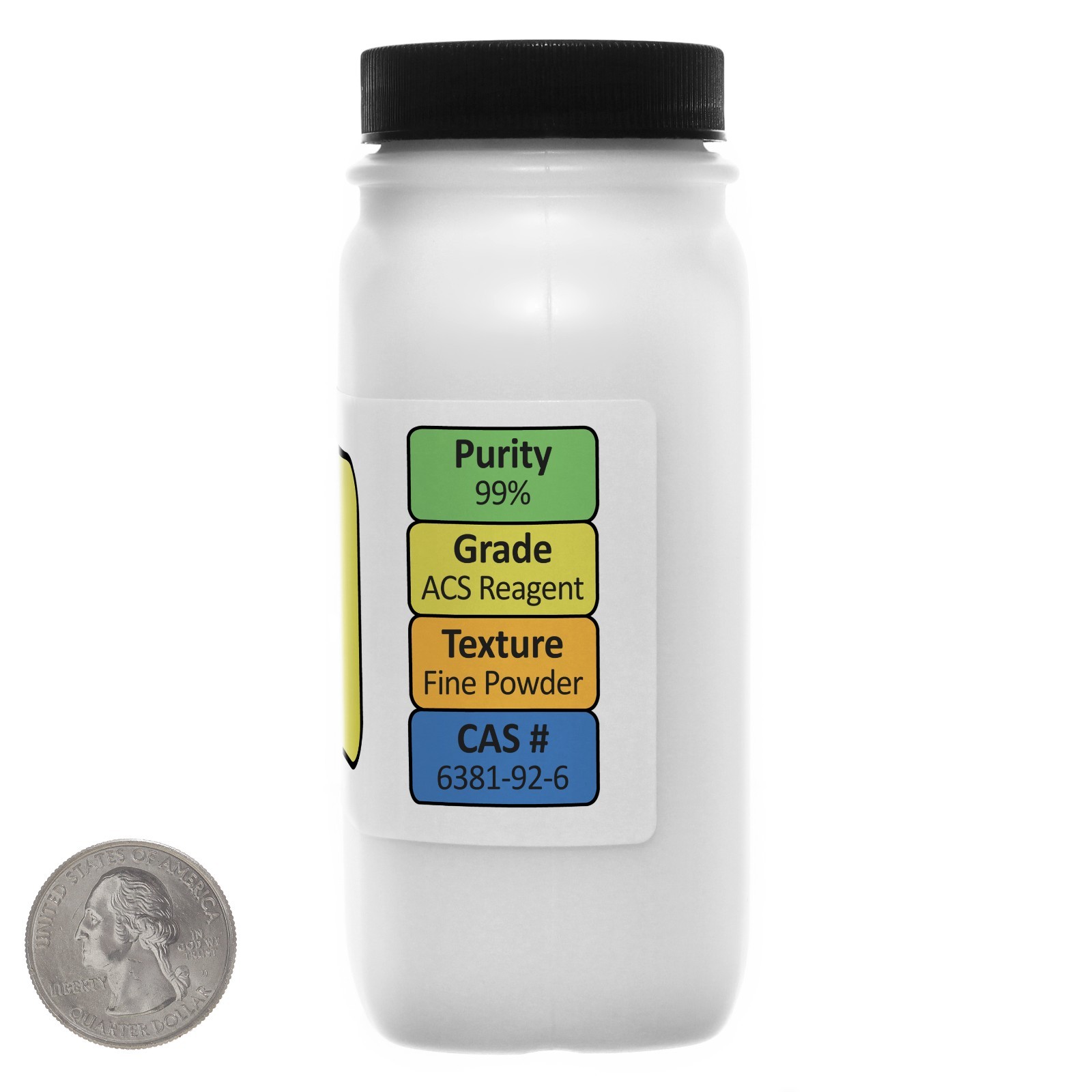 Disodium EDTA [C10H14N2Na2O8] 99% ACS Grade Powder 12 Oz in Two Bottles USA