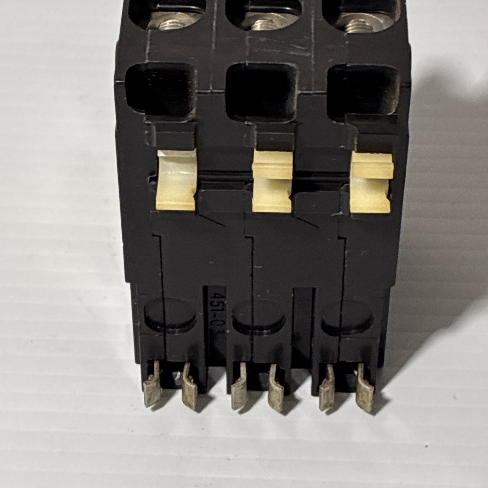 Square D 60A 3-Pole Circuit Breaker 240V Black Analog/Mechanical On/Off