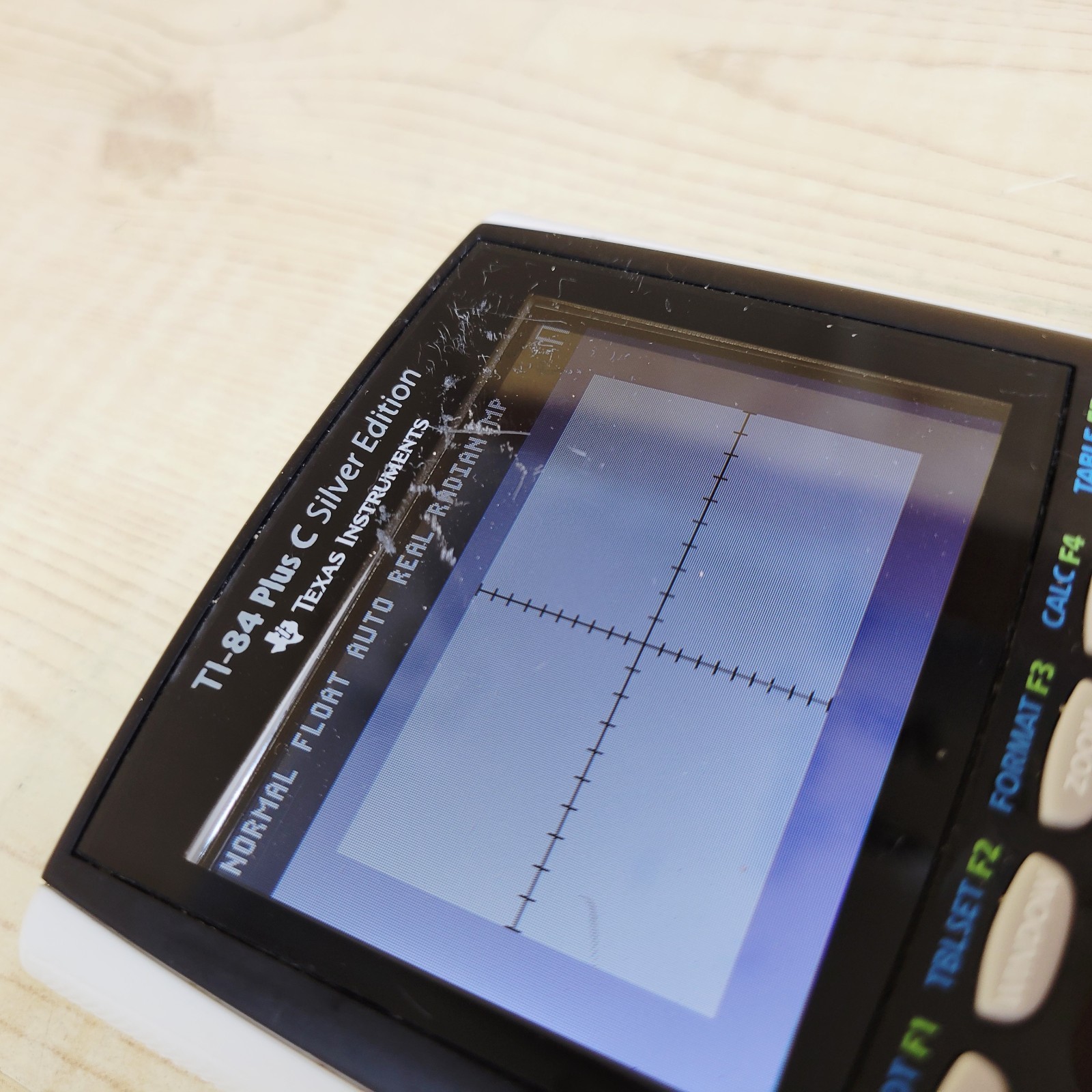 TI-84 Plus C Silver Edition Graphing Calculator (Black) SCRATCHES ON SCREEN