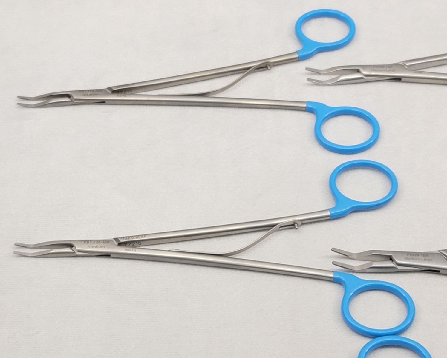 (5x) Aesculap Ligation Clip Appliers 11″ & 8″ PBT 220-1BR, PV328-1BR