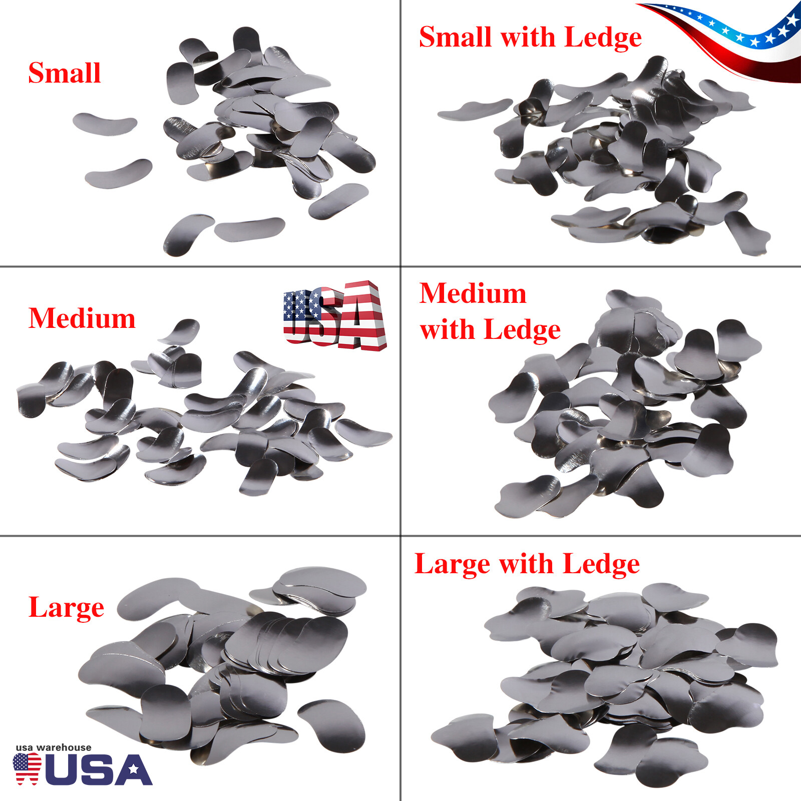 50 Pcs Dental Sectional Contoured Metal Matrices Refill Matrix Band Ledge 35μm