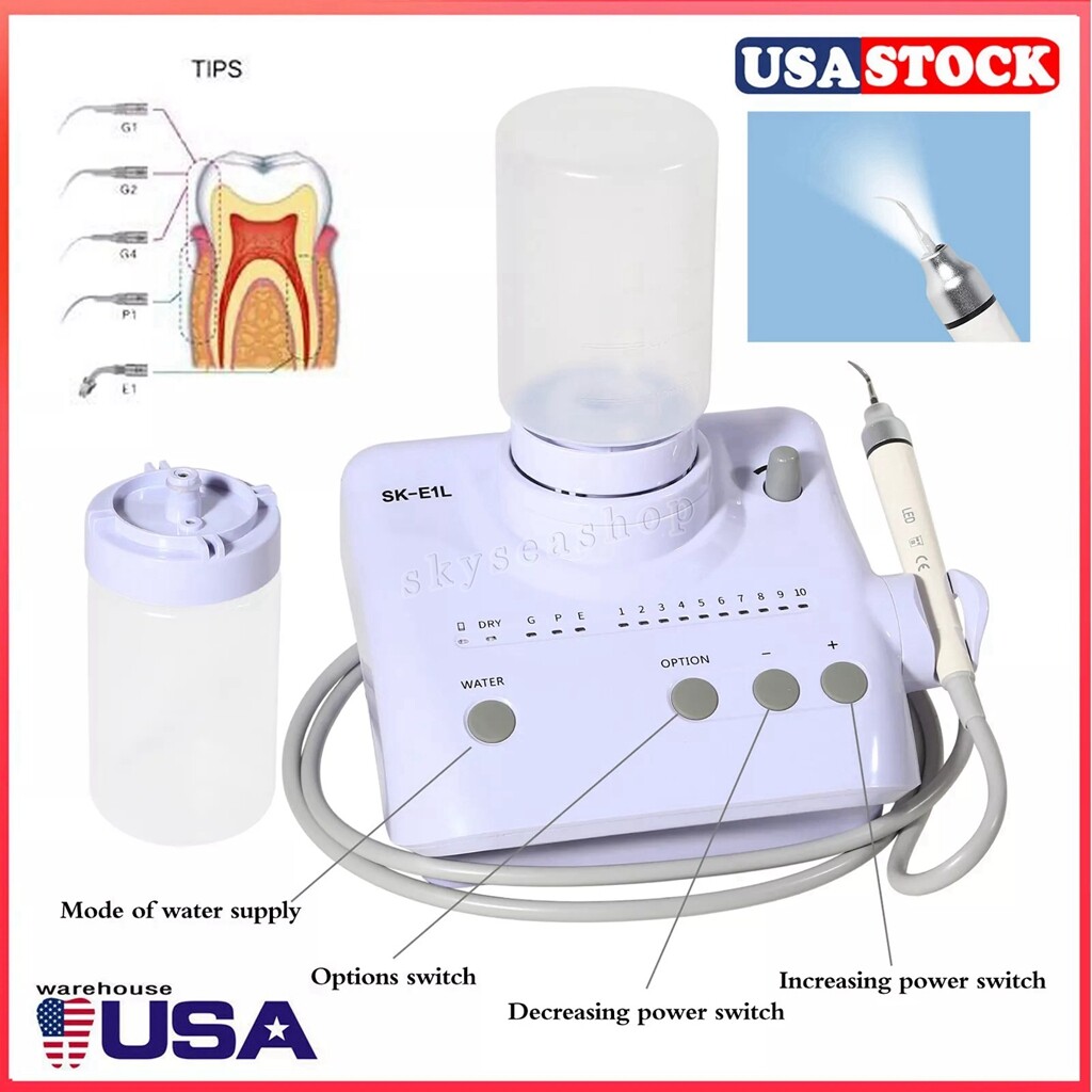 Dental Piezo Ultrasonic Scaler 2 Bottles fit EMS Cavitron LED Handpiece & Tips