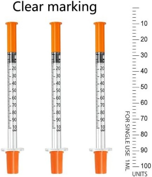 30 Pack 1cc 30G Syringes – Individually Wrapped Lab Supplies for Precision Use