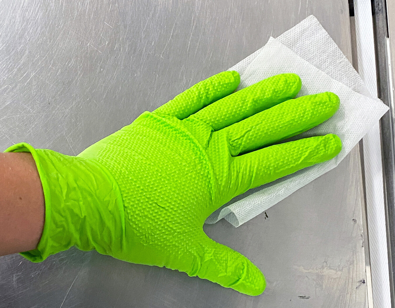 The Green Diesel Nitrile PF Gloves, 8 Mil, Diamond Textured, Sizes M-XXL
