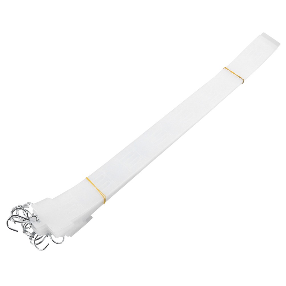 50Pcs Retail Hanging Merchandise Strips: 20″ Hanging Strip with Hooks, 8