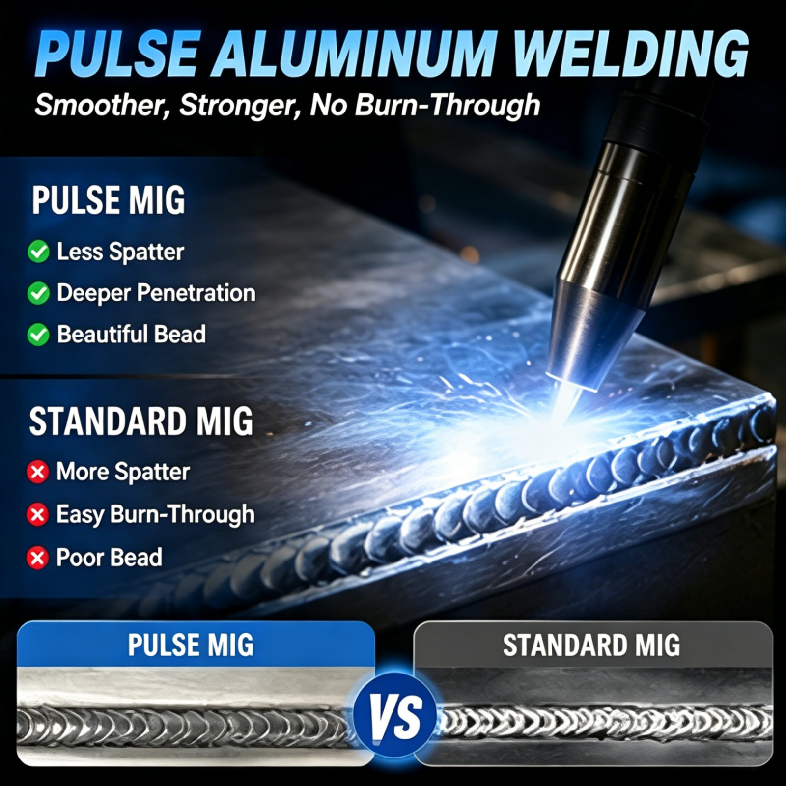 5-IN-1 270A Aluminum MIG Welder 110V/220V Gas MIG/Gasless MIG/LIFT TIG/Stick/Alu