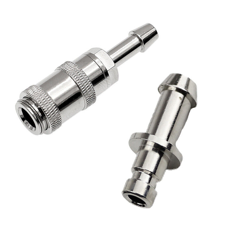 Universal Metal Airway Connector,NIBP Cuff Connector, Air Hose Tube Adapter,1Set